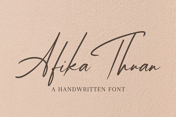 Afika Thuan: The Script Font That Elevates Campaign Design
