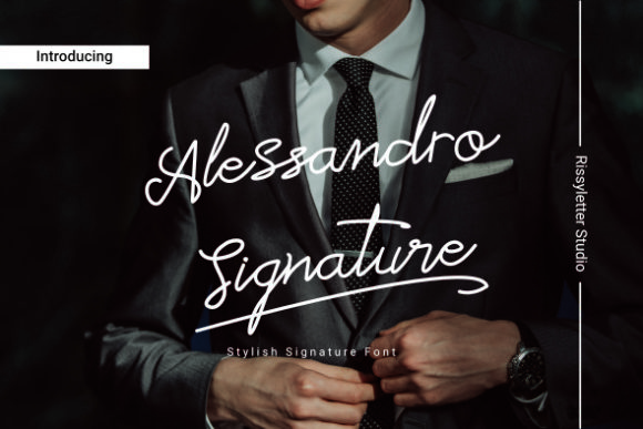 Alessandro Signature: Elevate Your Brand with a Handwritten Typeface