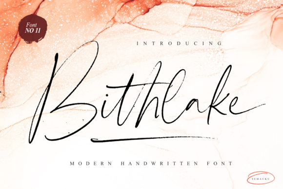 Bithlake Font: Elegant Script for Digital Branding & Web Design