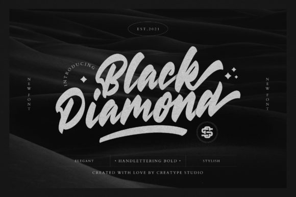 Black Diamond Font: A Paint-Brushed Script That Earns Its Place