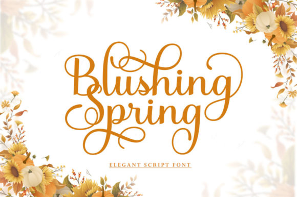 Blushing Spring: A Romantic Font for Your Brand