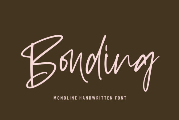 Bonding Script Font for Digital Marketing and Branding