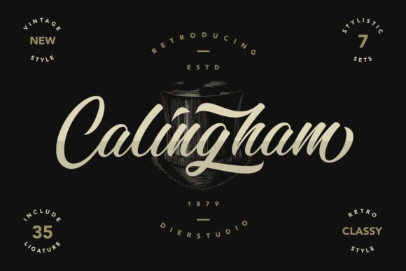 Calingham: A Handwritten Font for Editorial Design