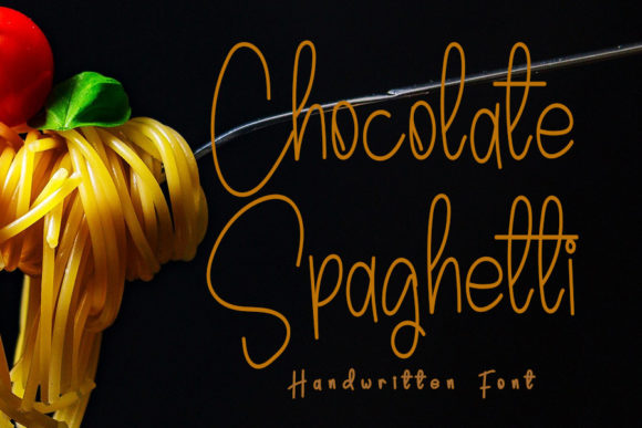 Chocolate Spaghetti Font Review for Design Projects