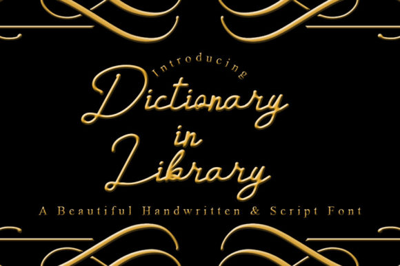 Dictionary in Library: A Handwritten Font for Thoughtful Editorial Design