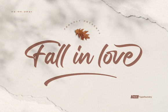 Fall in Love Font: A Warm, Paint-Brushed Script for Digital Branding