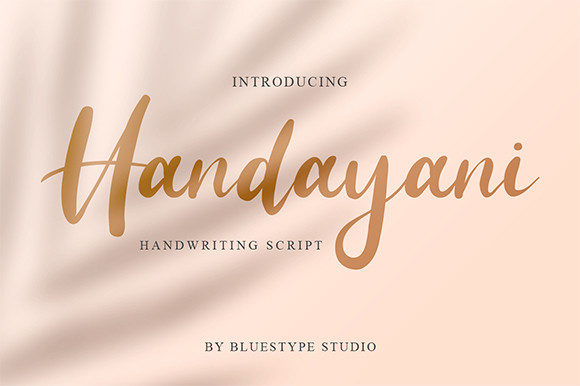 Handayani: A Delicate Script Font for Editorial Elegance