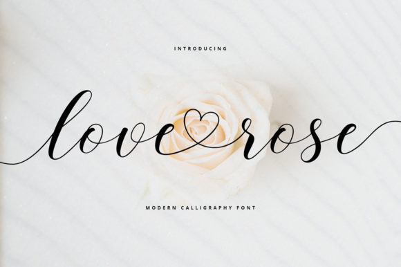 Love Rose: A Luxurious Handwritten Font for Branding