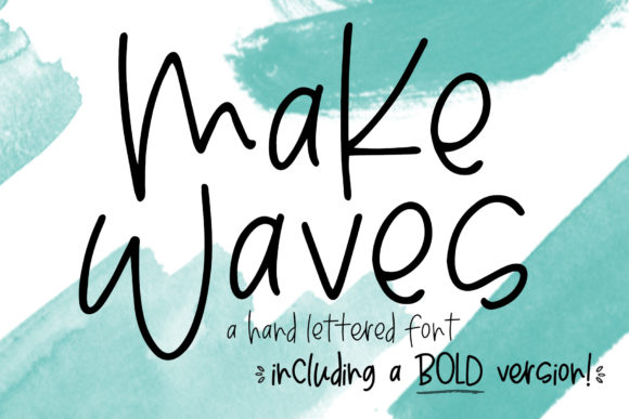 Make Waves: A Quirky Font for Web Design Projects