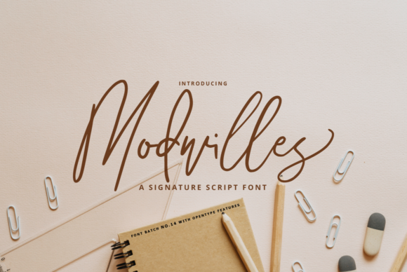 Modwilles: A Modern Script Font for Handmade Creations