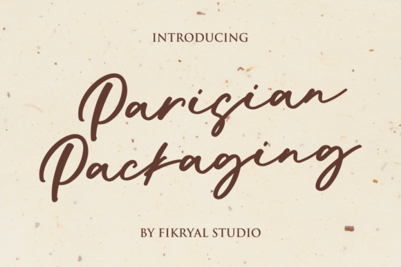 Parisian Packaging: A Refined Script Font for Brand Moments