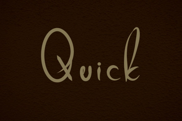 Quick: A Handwritten Font That Elevates Digital Branding