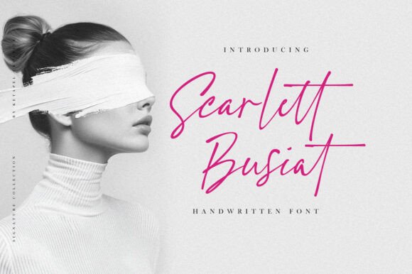 Scarlett Busiat: A Handwritten Font for Thoughtful Editorial Design