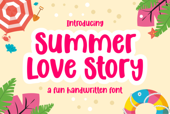 Summer Love Story: A Friendly Handwritten Font for Clear Campaign Messaging