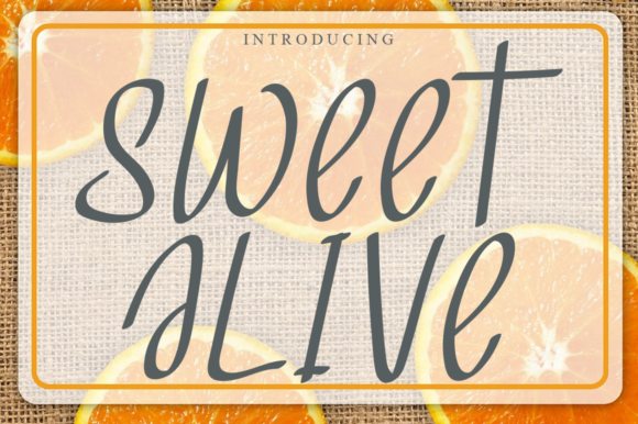 Sweet Alive Font for Handmade Creations