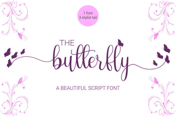 The Butterfly Font for Web Design Projects