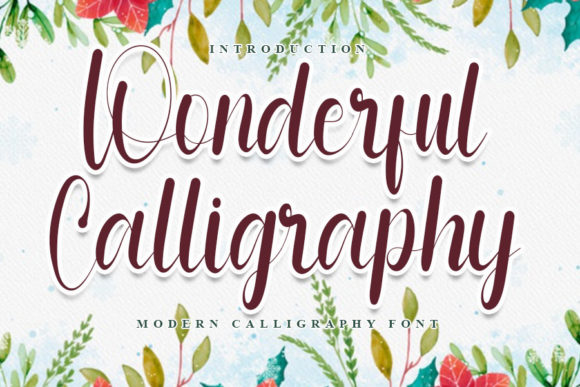 Wonderful Calligraphy: A Handwritten Font That Elevates Your Brand
